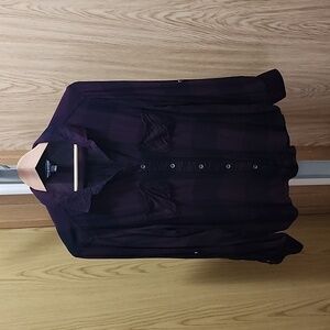 Women's Rock & Republic plaid button up shirt - size large